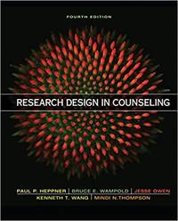 Research Design in Counseling (4th US Edition)