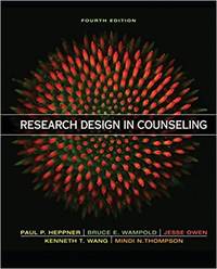 Research Design In Counseling