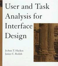 User and Task Analysis For Interface Design