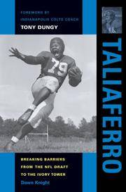 Taliaferro : Breaking Barriers from the NFL Draft to the Ivory Tower