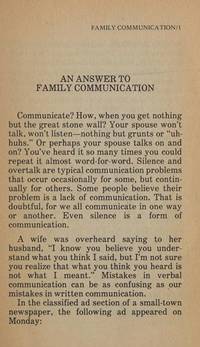 An answer to family communication (The Answer series)