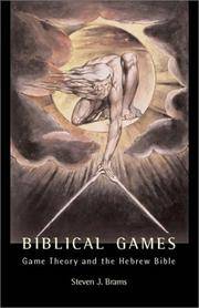 Biblical Games: Game Theory and the Hebrew Bible by Steven J Brams - Hardcover - from Better World Books (SKU: GRP117209678)