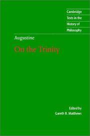 image of Augustine: On the Trinity Books 8-15 (Cambridge Texts in the History of Philosophy)