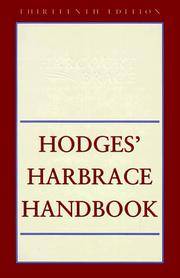 HODGES HARBRACE HANDBOOK 13E(TRAD�L ORG)
