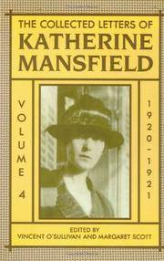image of The Collected Letters of Katherine Mansfield: Volume IV: 1920-1921