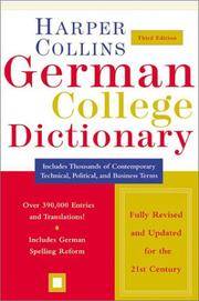 Harpercollins German College Dictionary 3rd Edition