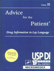 USP DI, Vol. 2: Advice for the Patient by Medical Economics; Micromedex; United States Pharmacopeia - 2000-02-15