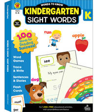 Words to Know Sight Words Workbook for Kindergarten&acirc;Word Search, Games,...