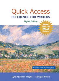 Quick Access: Reference for Writers: New! 2016 MLA Updates