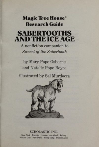 By Mary Pope Osborne - Magic Tree House Fact Tracker #12: Sabertooths and the