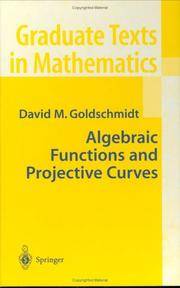 Algebraic Functions and Projective Curves