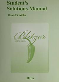Student's Solutions Manual for Blitzer Precalculus, 4th Edition