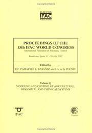 Proceedings of the 15th Ifac World Congress on the International Federation of Automatic Control
