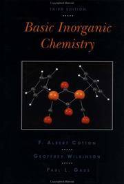 Basic Inorganic Chemistry, 3rd Edition