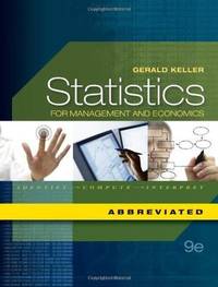 Statistics For Management and Economics Abbreviated Edition