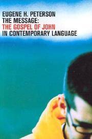 cover of The Message: Gospel of John in Contemporary Language