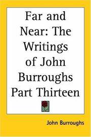 image of Far And Near: The Writings Of John Burroughs