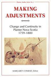 Making Adjustments : Change and Continuity in Planter Nova Scotia, 1759-1800