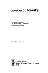 INORGANIC CHEMISTRY (TOPICS IN CURRENT CHEMISTRY)