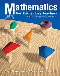 Mathematics For Elementary Teachers