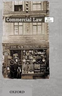 Commercial Law by Brown, Ian - 2001