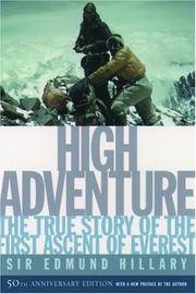 cover of High Adventure: The True Story of the First Ascent of Everest