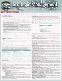 Strategic Management: QuickStudy Laminated Reference & Study Guide