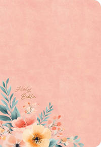 CSB Large Print Personal Size Reference Bible, Optimal Type, Digital Study Edition, Peach Floral...