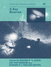 X-ray Binaries (Cambridge Astrophysics)