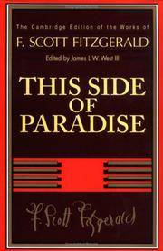 image of This Side of Paradise (The Cambridge Edition of the Works of F. Scott Fitzgerald)