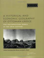 A Historical and Economic Geography of Ottoman Greece : The southwestern Morea in the 18th century