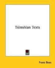 cover of Tsimshian Texts