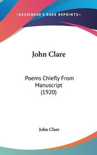 John Clare (ISBN: 9780548923351)