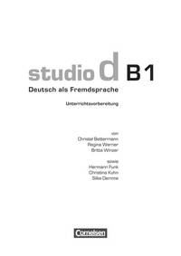 Studio D: Unterrichtsmaterial B1