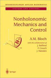 Nonholonomic Mechanics and Control.
