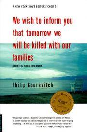 We Wish To Inform You That Tomorrow We Will Be Killed With Our Families