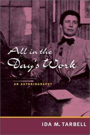 cover of All in the Day's Work: AN AUTOBIOGRAPHY