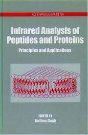 Infrared Analysis of Peptides and Proteins by 2000) Hardcover) : Bal Ram Singh (Hardcover - Hardcover - from Janson Books (SKU: 342456924099)