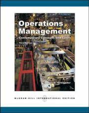 cover of Operations Management