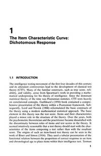 ITEM RESPONSE THEORY - PARAMETER ESTIMATION TECHNIQUES