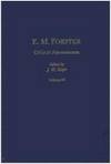 E.M. Forster Critical Assessments by J. H. Stape