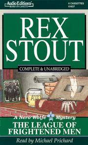 cover of The League of Frightened Men: A Nero Wolfe Mystery (Nero Wolfe Mysteries)