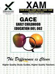 cover of GACE Early Childhood Education 001, 002