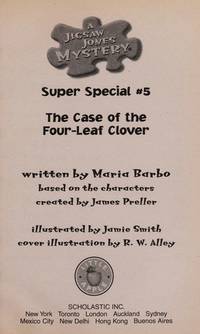 The Case of the Four-Leaf Clover (Jigsaw Jones Mystery #5)