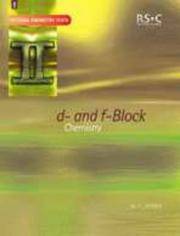 D- AND F-BLOCK CHEMISTRY