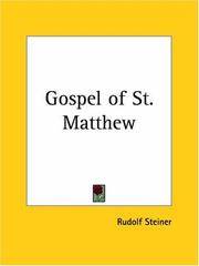 image of Gospel of St. Matthew