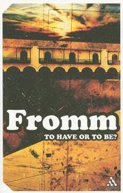cover of To Have or To Be? (Continuum Impacts)