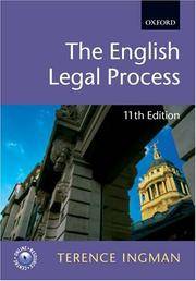 cover of The English Legal Process