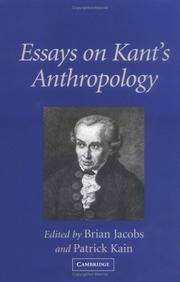 Essays on Kant's Anthropology