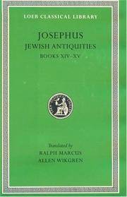 image of Josephus: Jewish Antiquities, Books 14-15 (Loeb Classical Library No. 489)